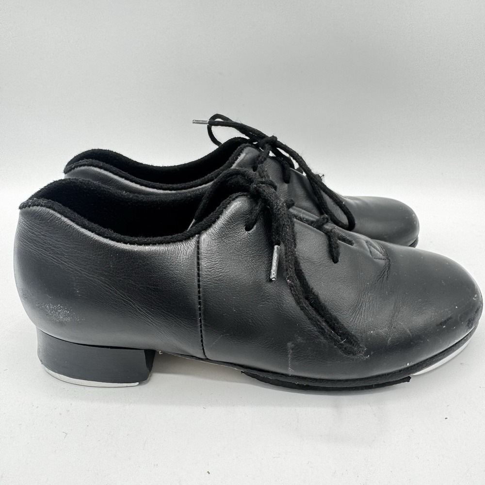 Bloch Tap Shoes Kids 12 M Black Excellent Leather Tap Oxford 392090